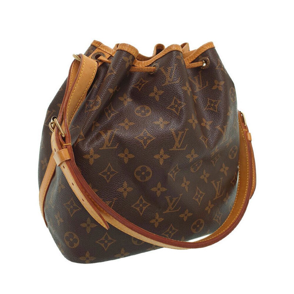 Louis Vuitton Shoulder Leather Brown Noe Bag Monogram
